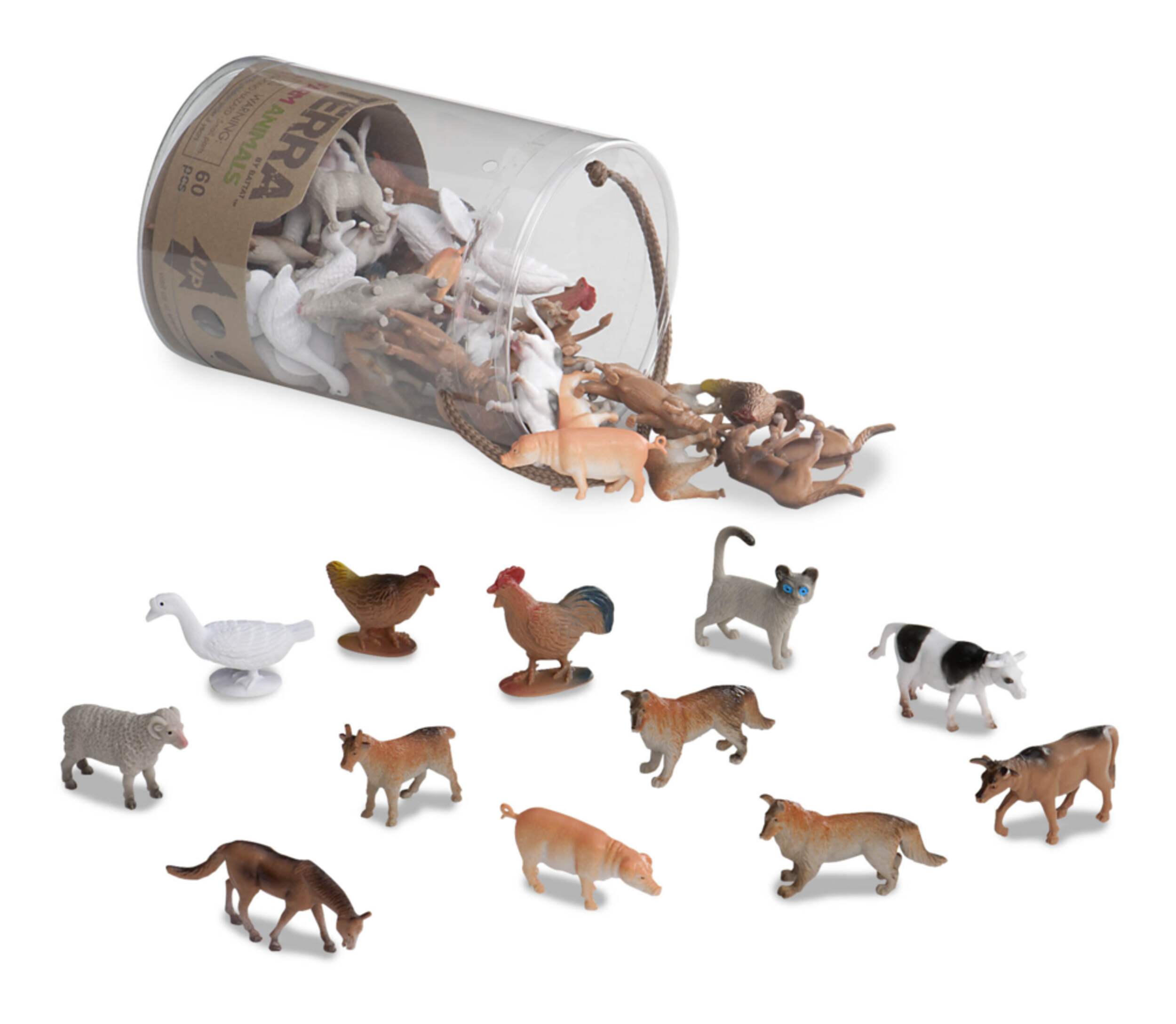 Terra by Battat Animal Tubes, Assorted Composite_or_Mixed