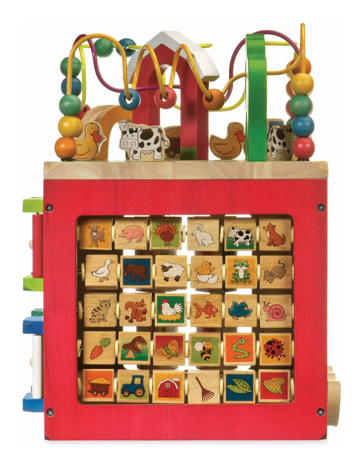 Battat wooden activity cube on sale