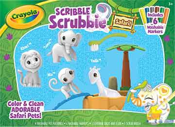 Crayola - Scribble Scrubbie Safari Tub Set