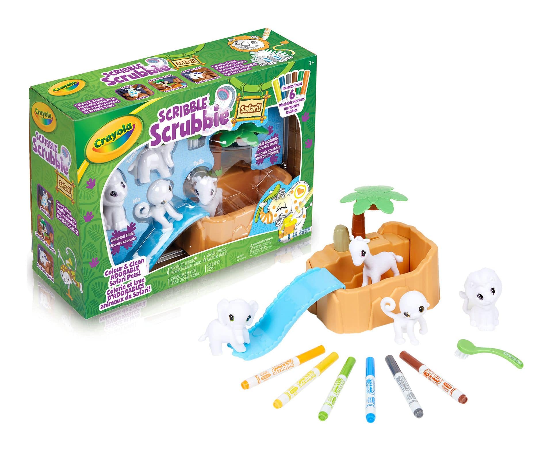  Crayola Scribble Scrubbie Safari Animals Tub Set