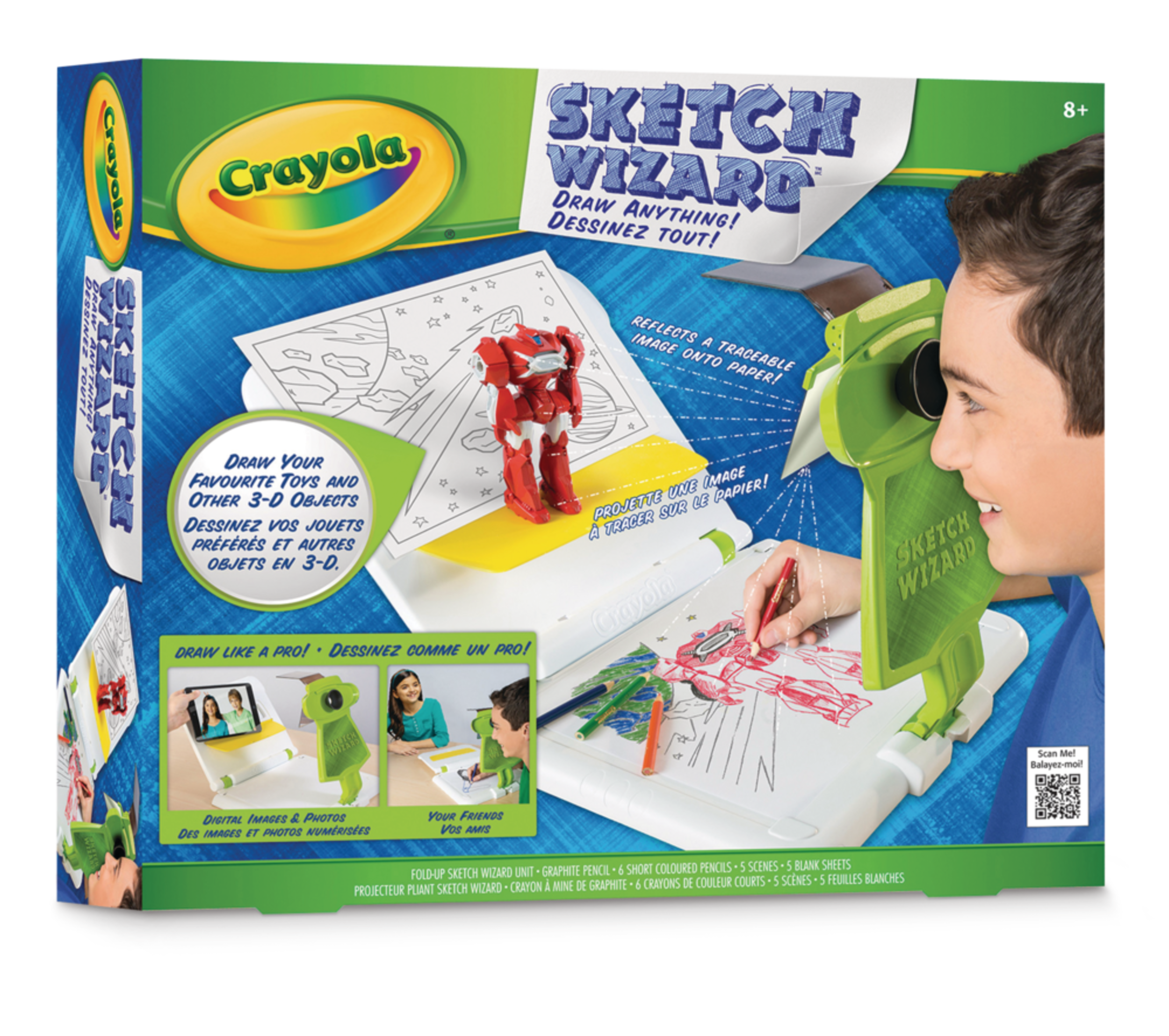 Crayola® Sketch Wizard Arts & Crafts Drawing Kit For Kids, Ages 8+ Front_Angled_Right