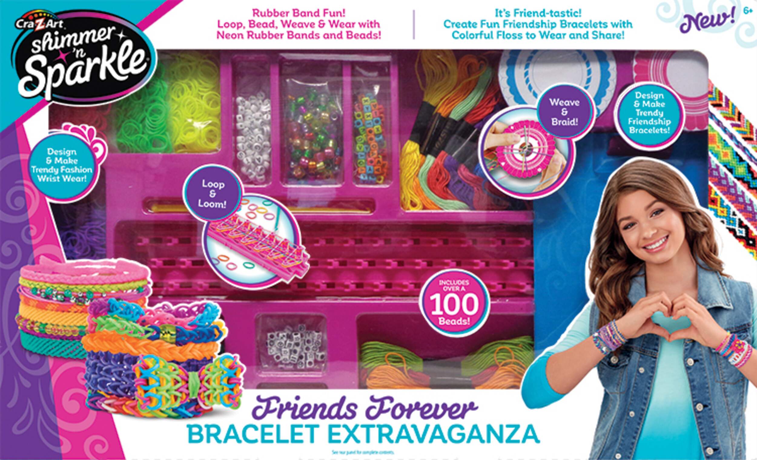 Spectacle de bracelets d’amis éternels Shimmer 'n Sparkle Front_Flat