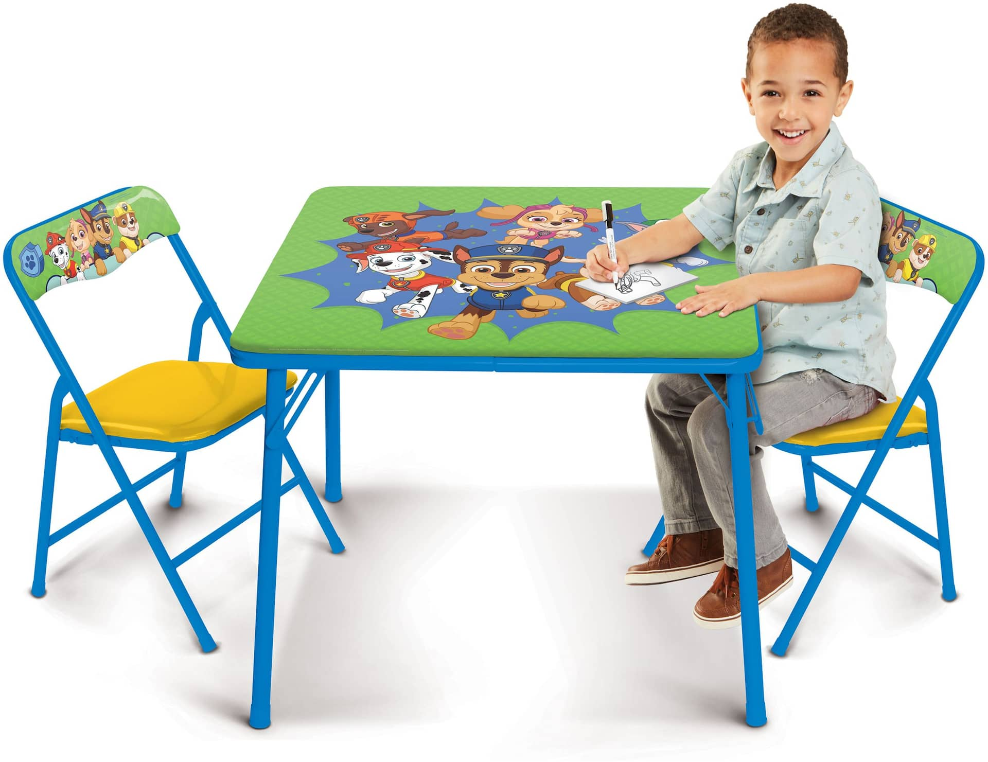 Nickelodeon Paw Patrol Washable Folding Activity Table Chairs