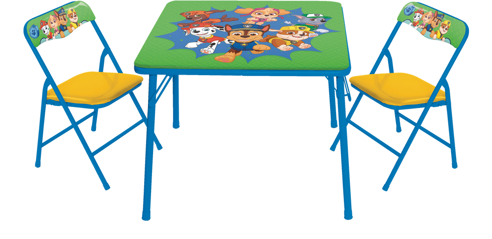 paw patrol table and chair set