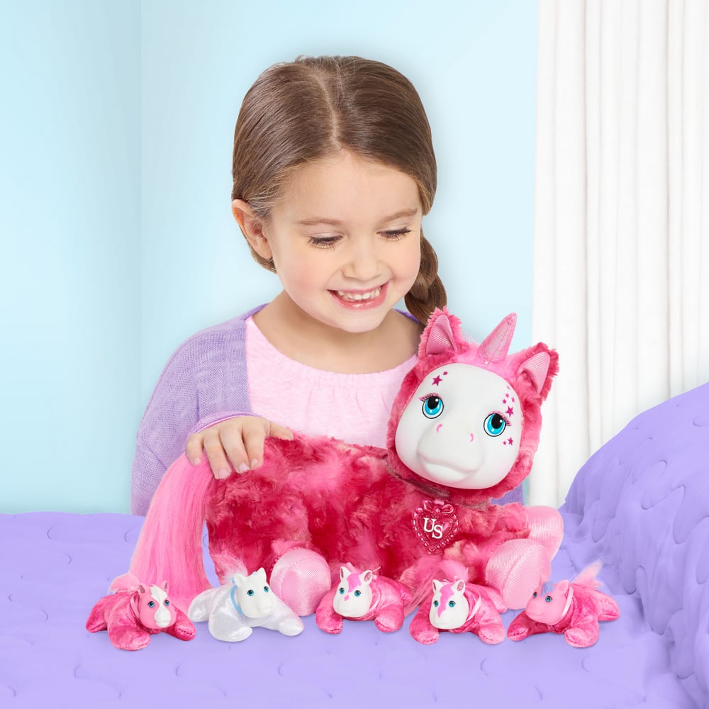 Zooey Unicorn Surprise, Aria & Her Babies, Soft Plush Stuffed Animal ...