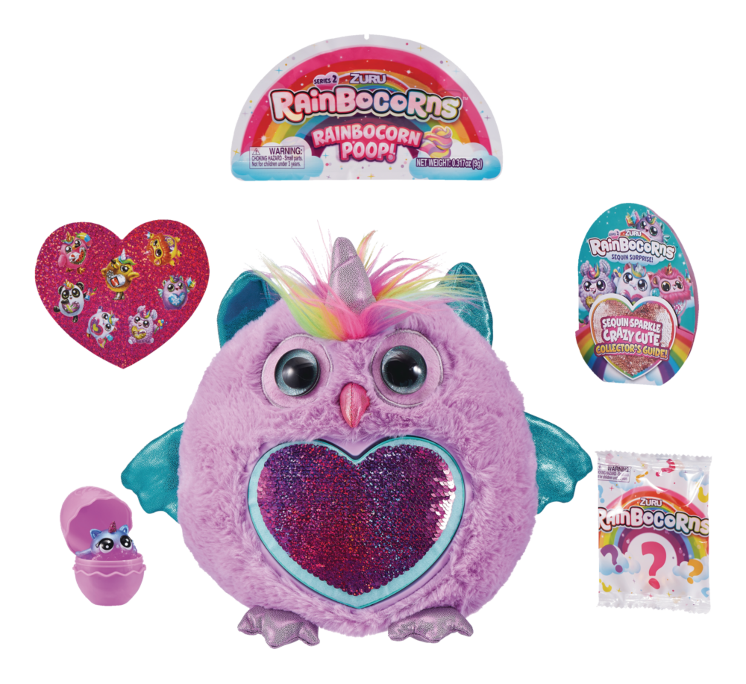 Zuru Rainbocorns Series 3 Wild Heart Surprise Play Toy For Toddlers, Ages 3+ Composite_or_Mixed