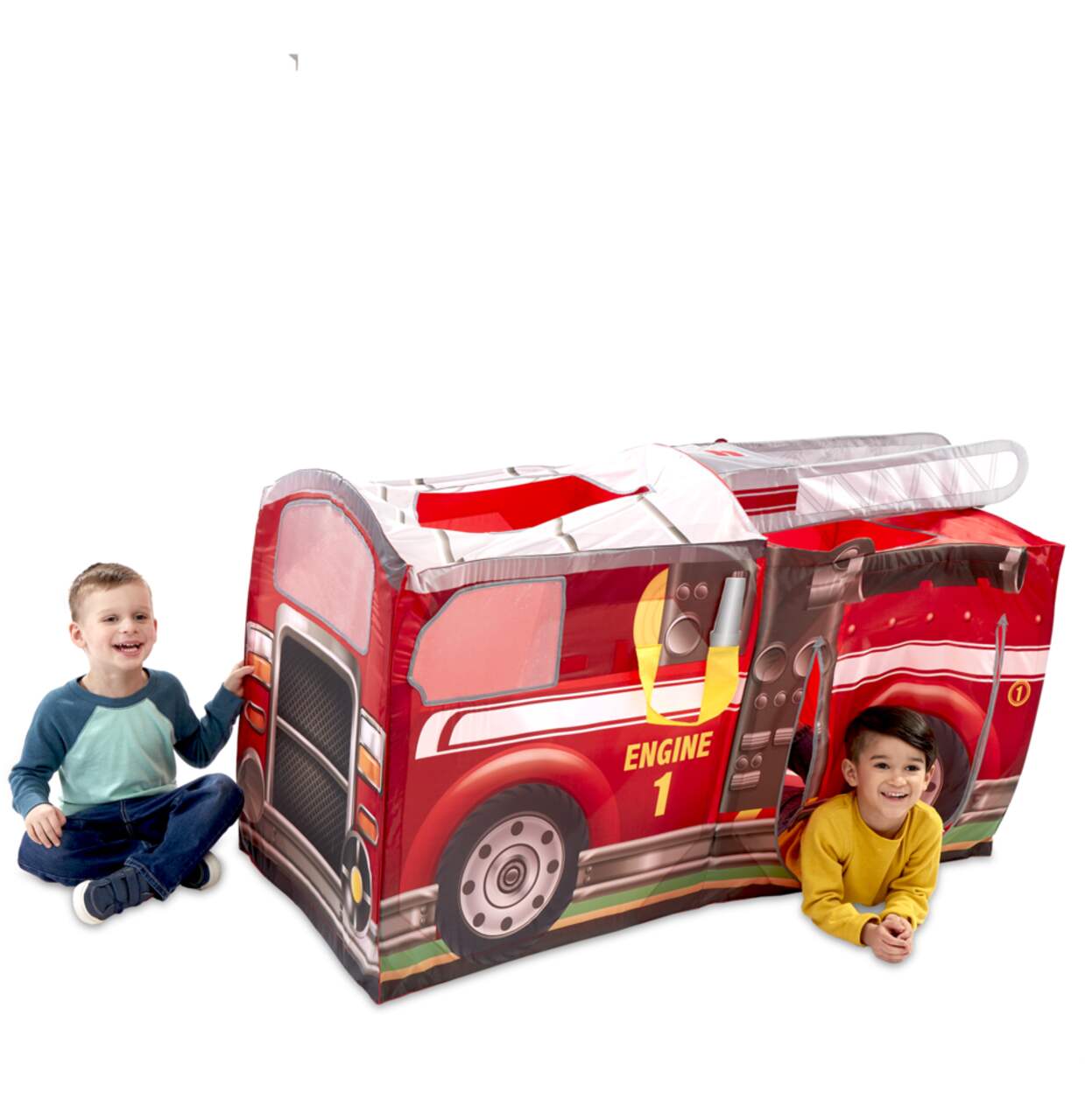 Relaxdays- Tente de Jeu Enfants Camion Pompiers …