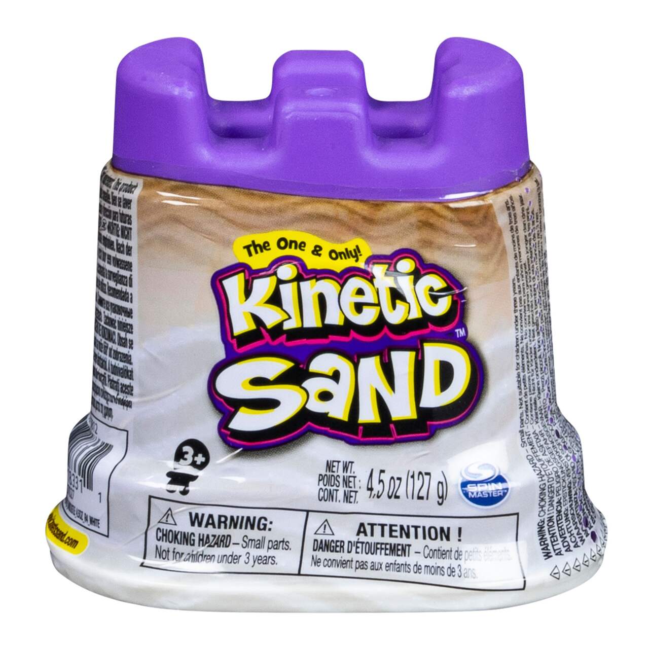 Kinetic Sand Kids Moldable Play Sand & Castle Container, 4.5-oz, Assorted  Colours, Ages 3+