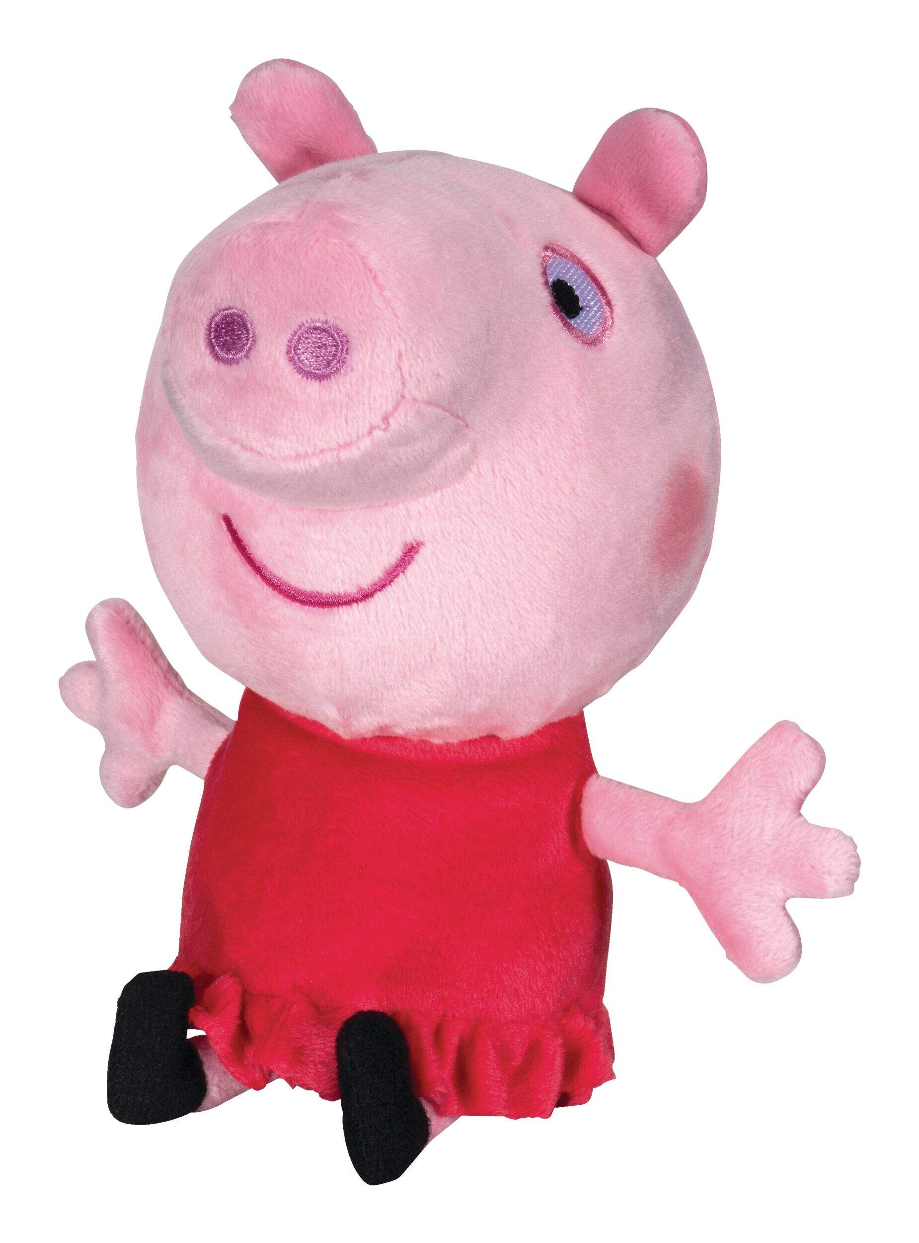 Peppa Pig Squeeze & Squish Soft & Cudly Plush Stuffed Toys For Kids, Assorted, Ages 2+ Front_Angled_Left