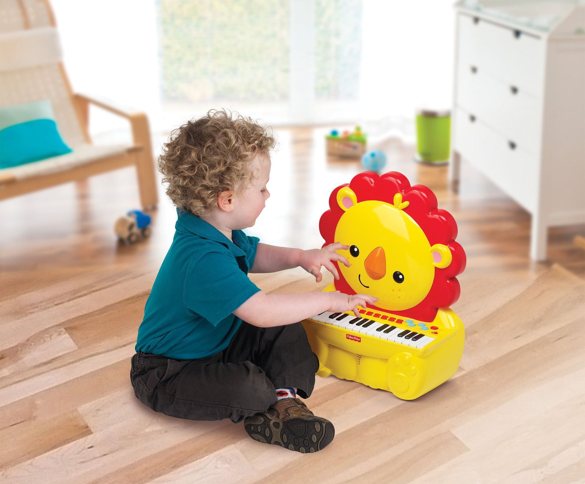 Fisher-Price® Lion/Elephant Musical Instrument Toy For Preschool