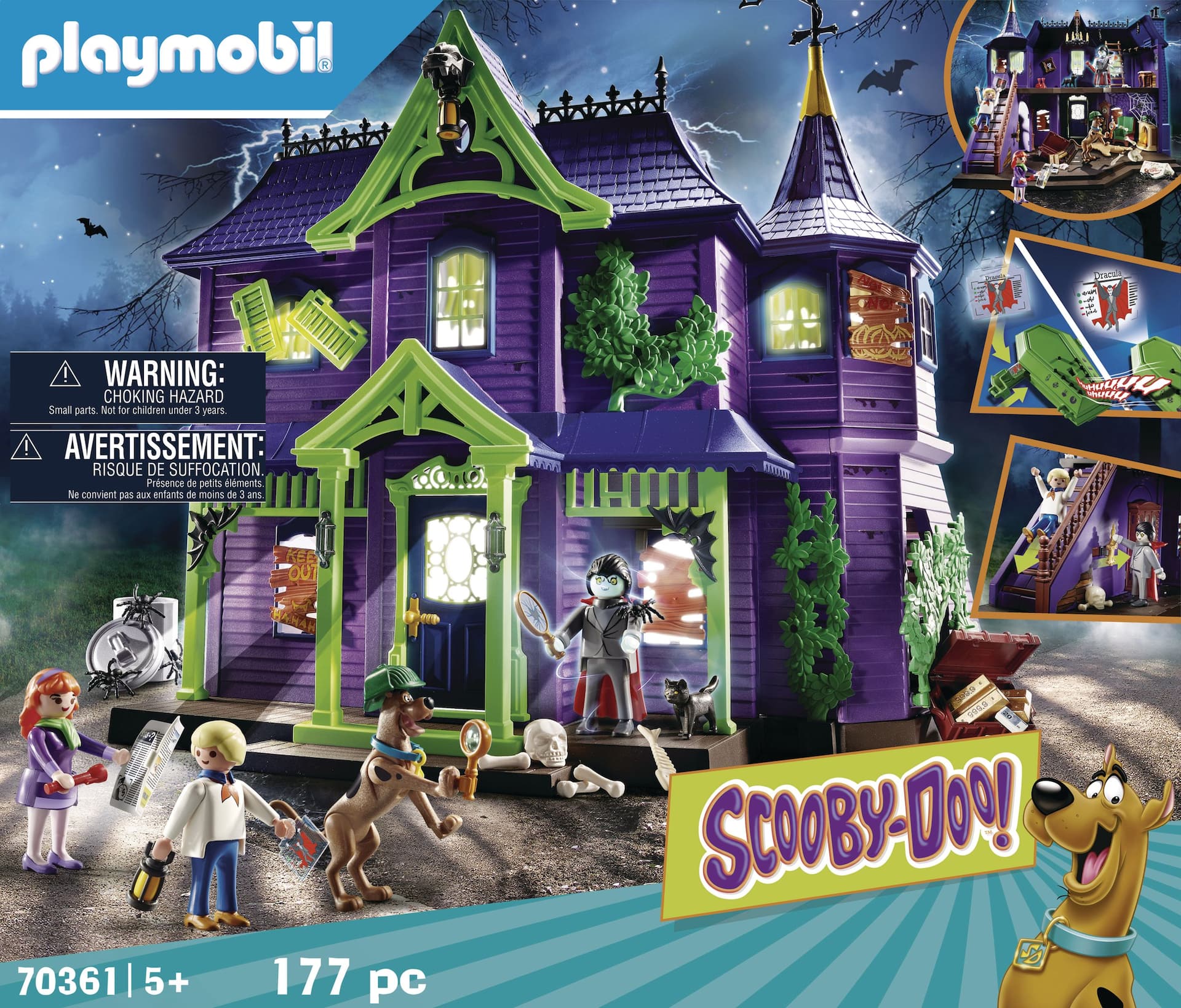 Buy PLAYMOBIL SCOOBY-DOO! Adventure in the Mystery Mansion Playset