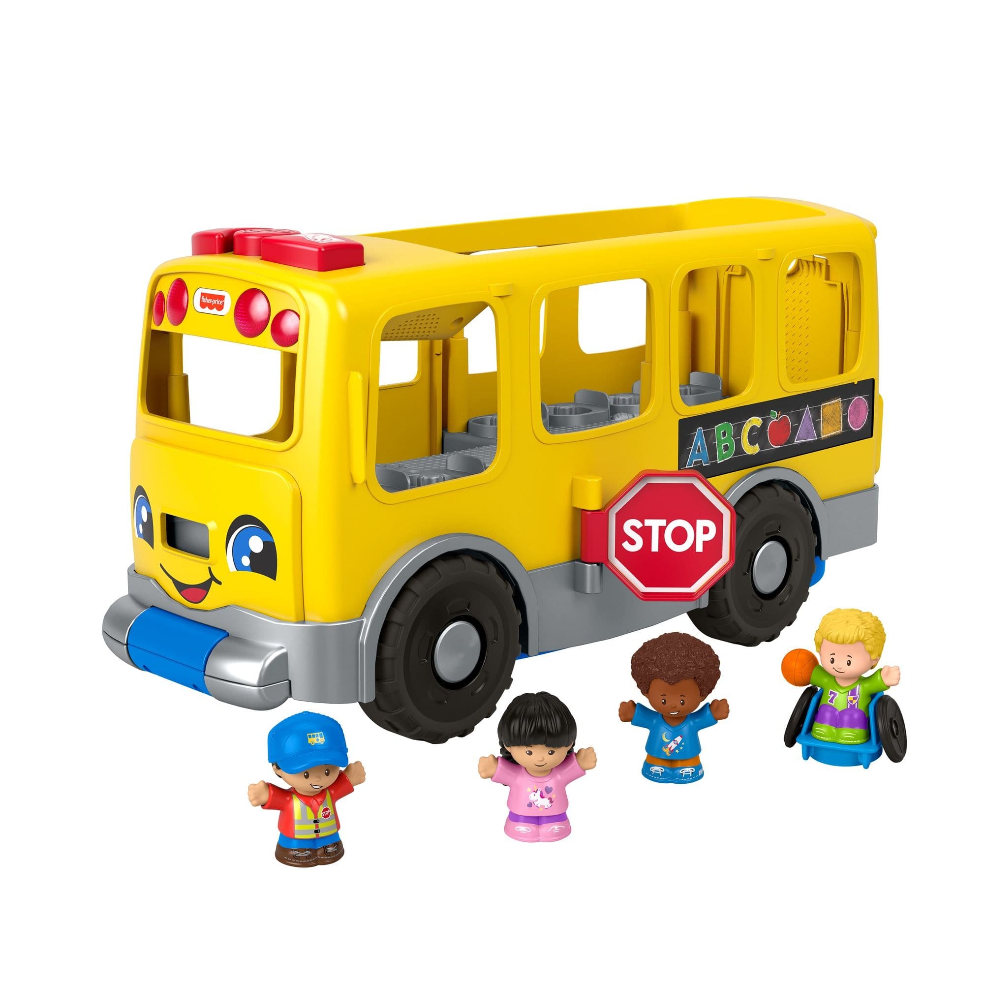 Stages™　Little　Canadian　Yellow　1+　Big　Age　Toy　Bus　Musical　Toddlers,　For　Learning　Tire　Smart　People®　Fisher-Price®　School
