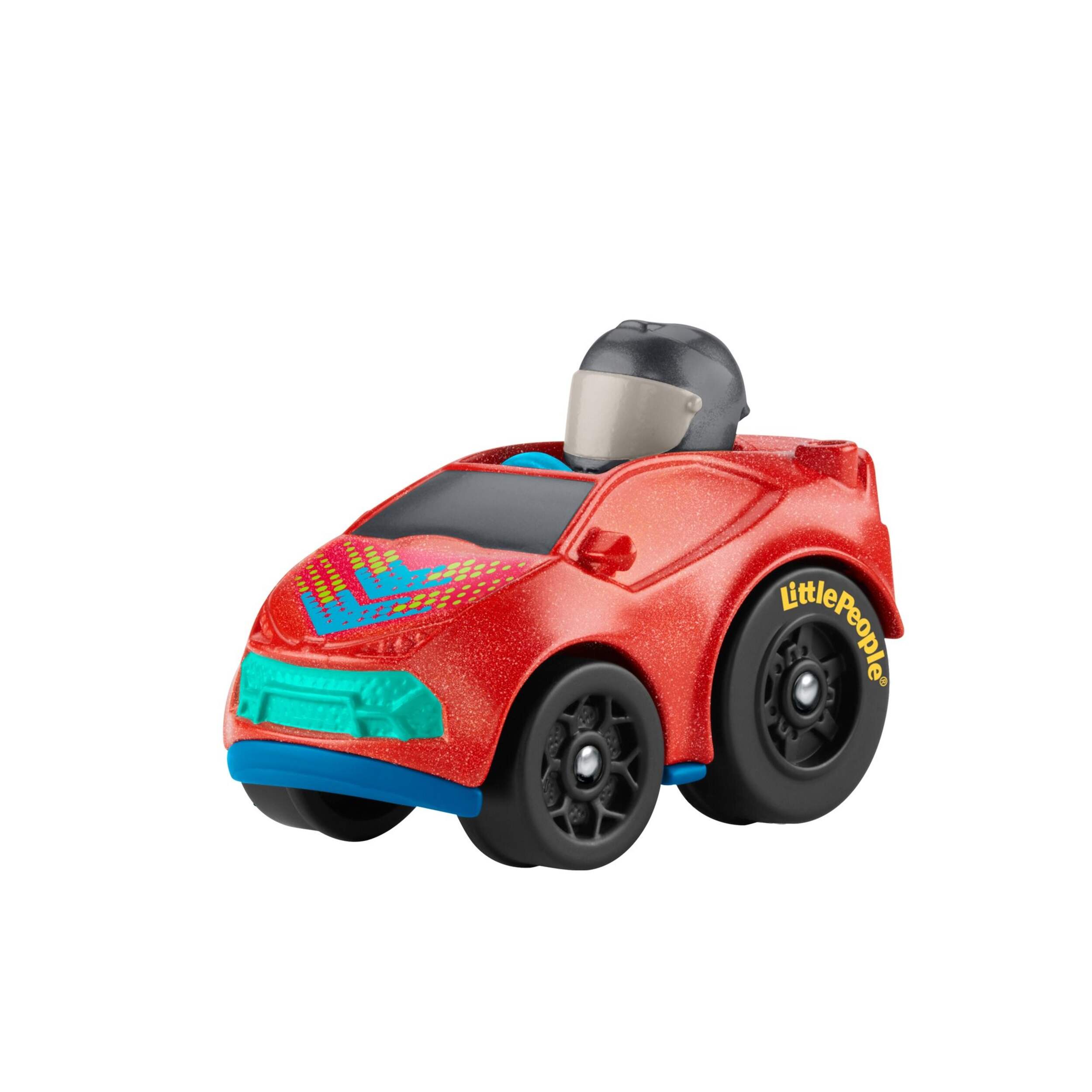 Fisher-Price® Little People® Wheelies Race Cars Vehicle Toy For Toddlers, Assorted, Ages 18m+ Front_Angled_Left