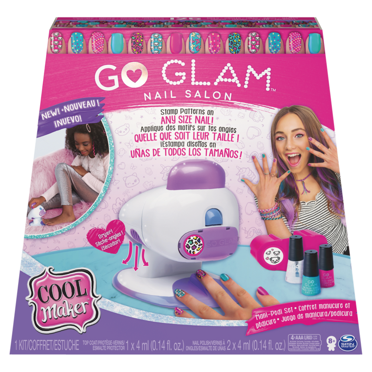 Cool Maker™ Go Glam Deluxe DIY Nail Stamper Salon Kit For Kids, Safe &  Non-Toxic, Ages 8+