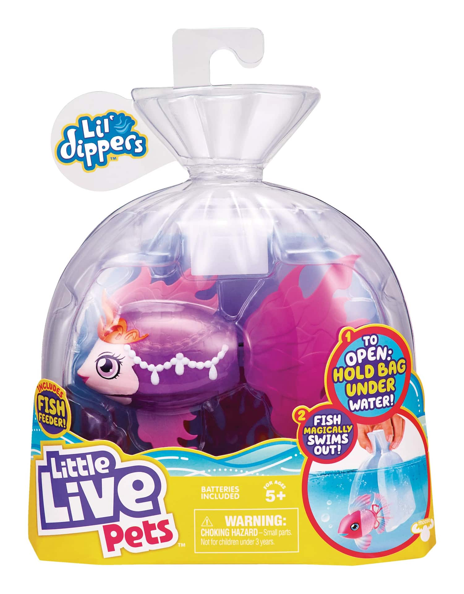 Little Live Pets Lil' Dippers Swimming Fish Toy For Kids, Assorted