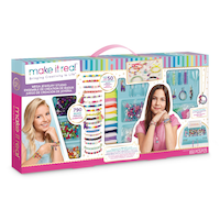 Make It Real Mega DIY Jewellery Making Studio Kit With Beading Tray, 50 pcs, Ages 8+ Front_Angled_Right