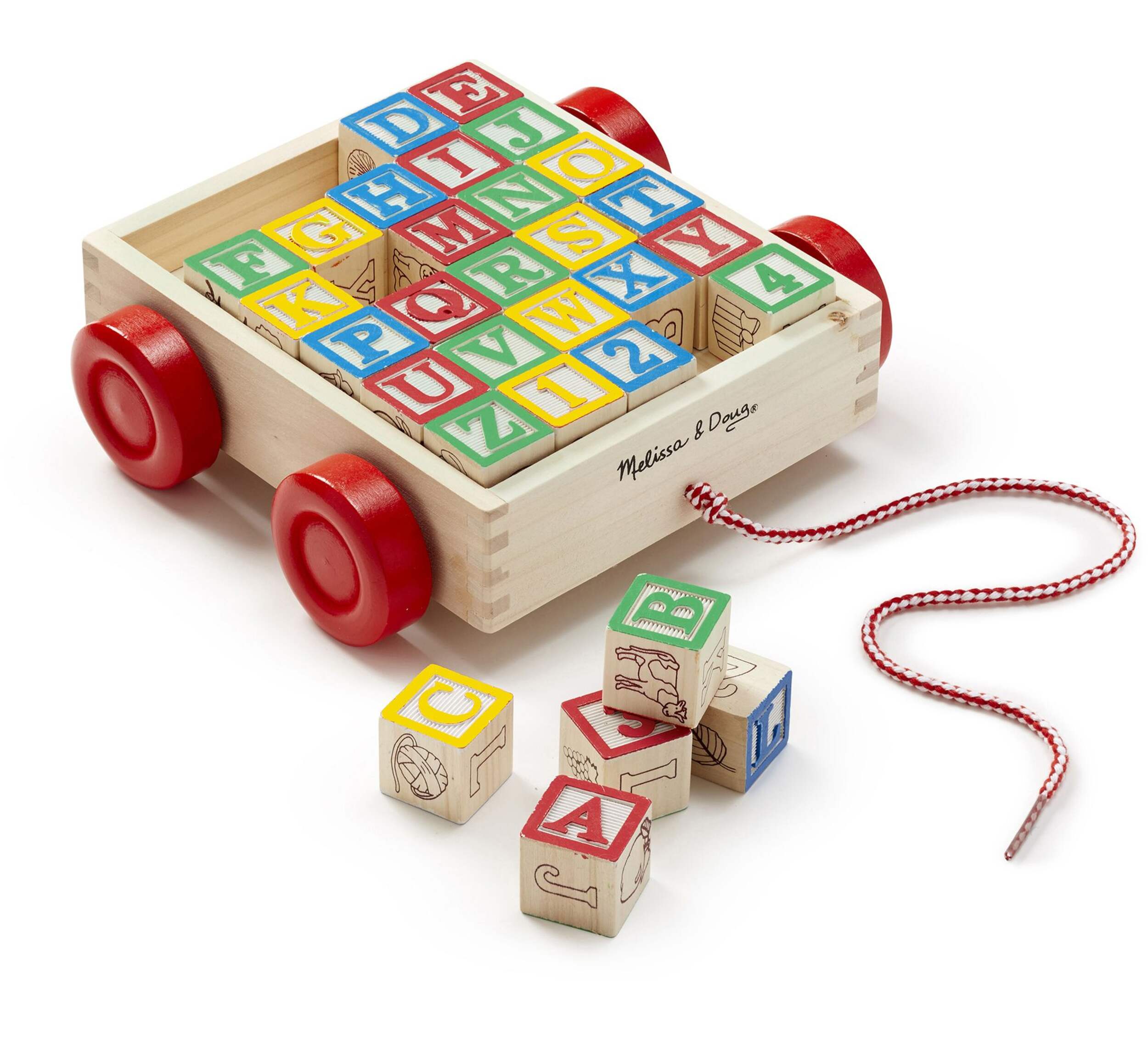 Melissa & Doug ABC 123 Block Cart Front_Three_Fourths_Angled_Right
