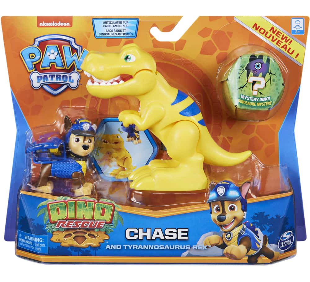 Nom Chien Pat Patrouille Dino Rescue Figurines de dinosaures Pat'Patrouille Dino Rescue, choix varié, 3 ans et plus | Canadian Tire