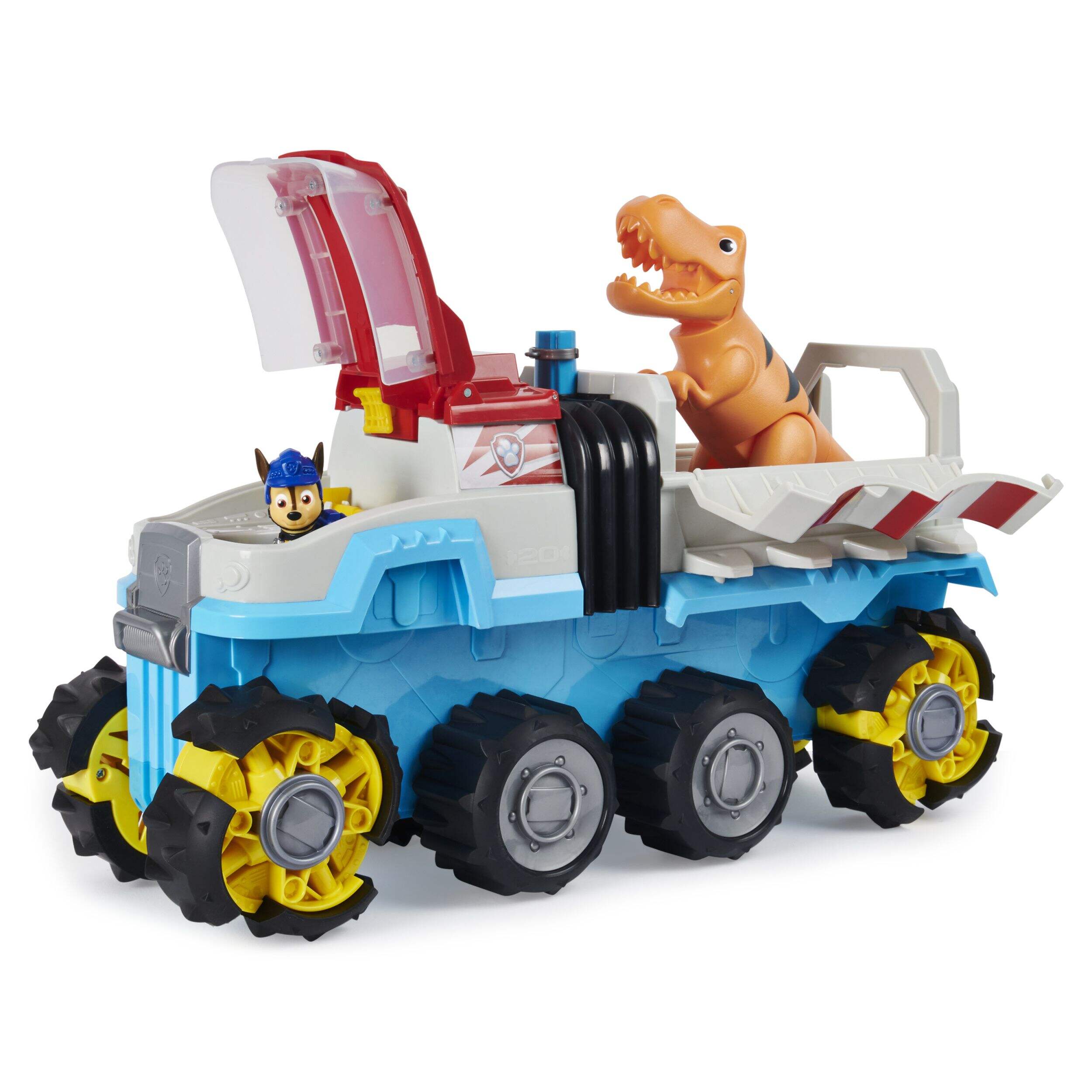 PAW Patrol Dino Rescue Patroller Motorized Vehicle Toy For Toddlers, Ages 3+ Front_Angled_Left