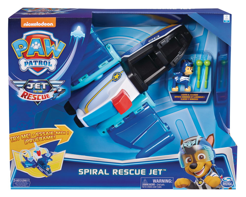 paw patrol jet to the rescue spiral rescue jet