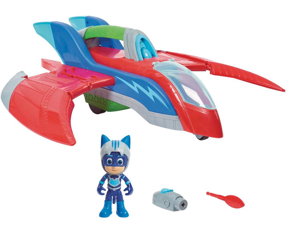 PJ Masks Air Jet Save The Sky Toy w/Batteries For Kids, Ages 3 ...