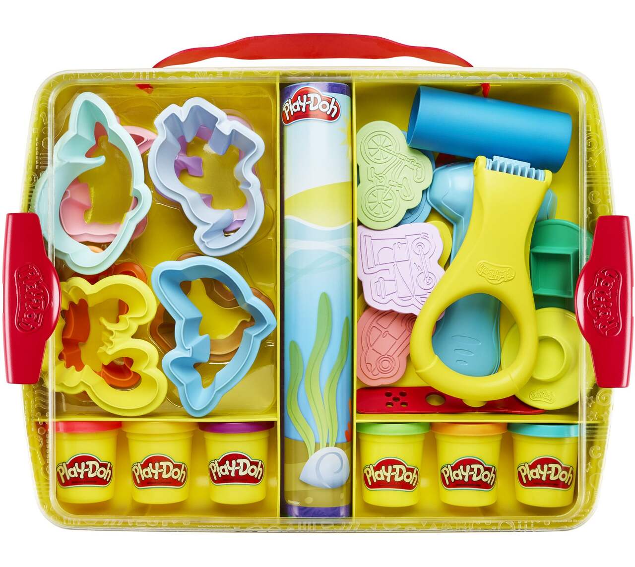 Pâte à modeler Hasbro Play-Doh Crée et apprends, Découvre et range, 2 ans  et plus