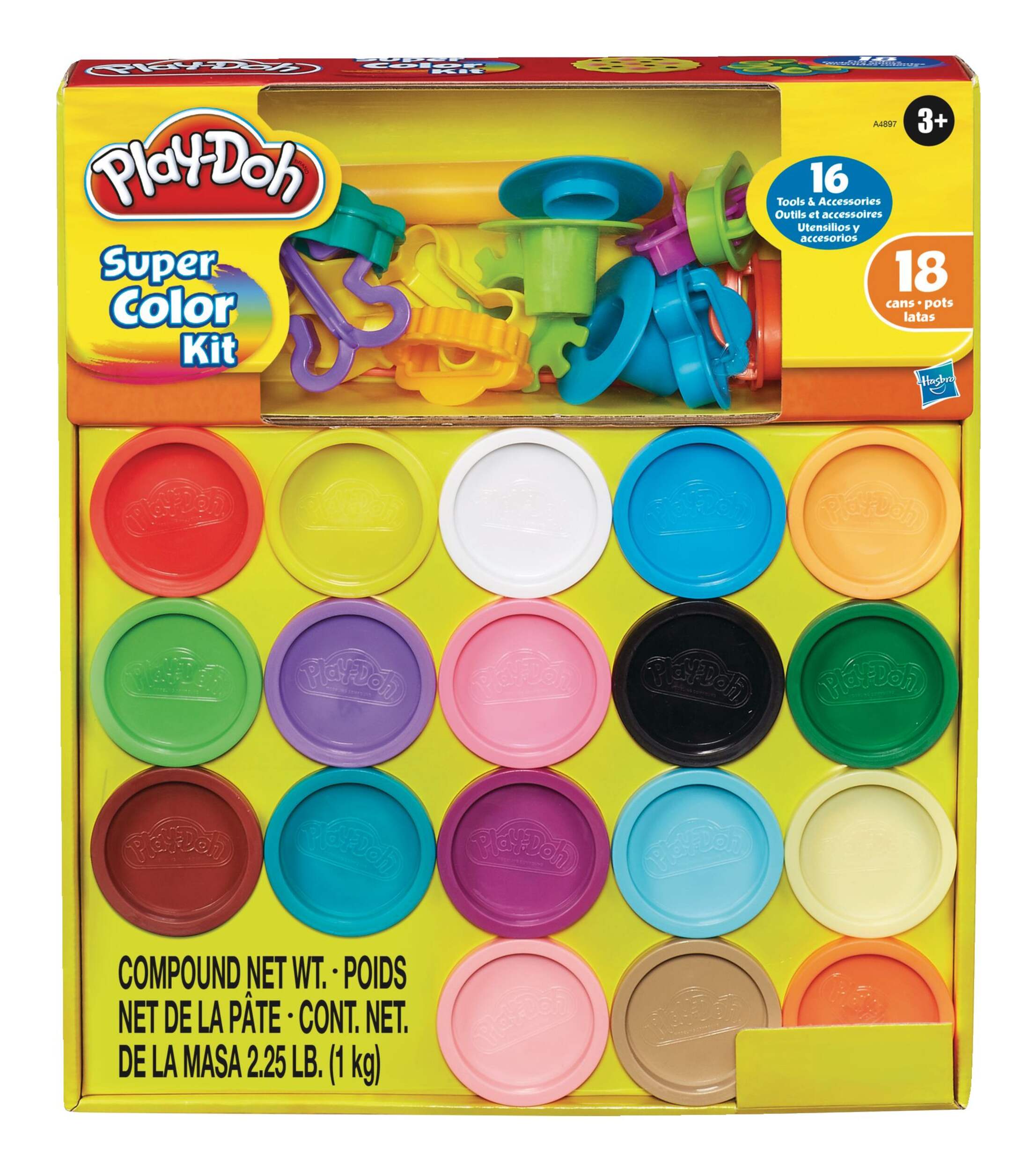 Play-Doh Super Colour Kit Activity Playset with Tools, Ages 3+ Front_Elevated