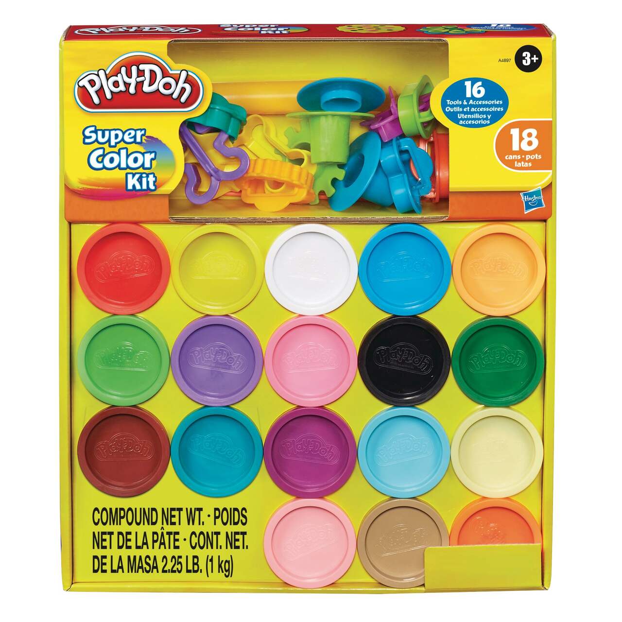 Pâte à modeler Hasbro Play-Doh, trousse aux multiples couleurs, 3 ans et  plus