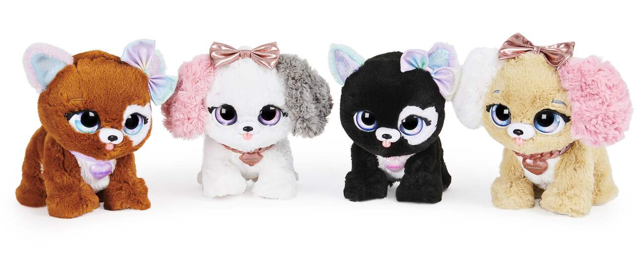 Present Pets, Glitter Puppy Interactive Plush Pet Toy with Over