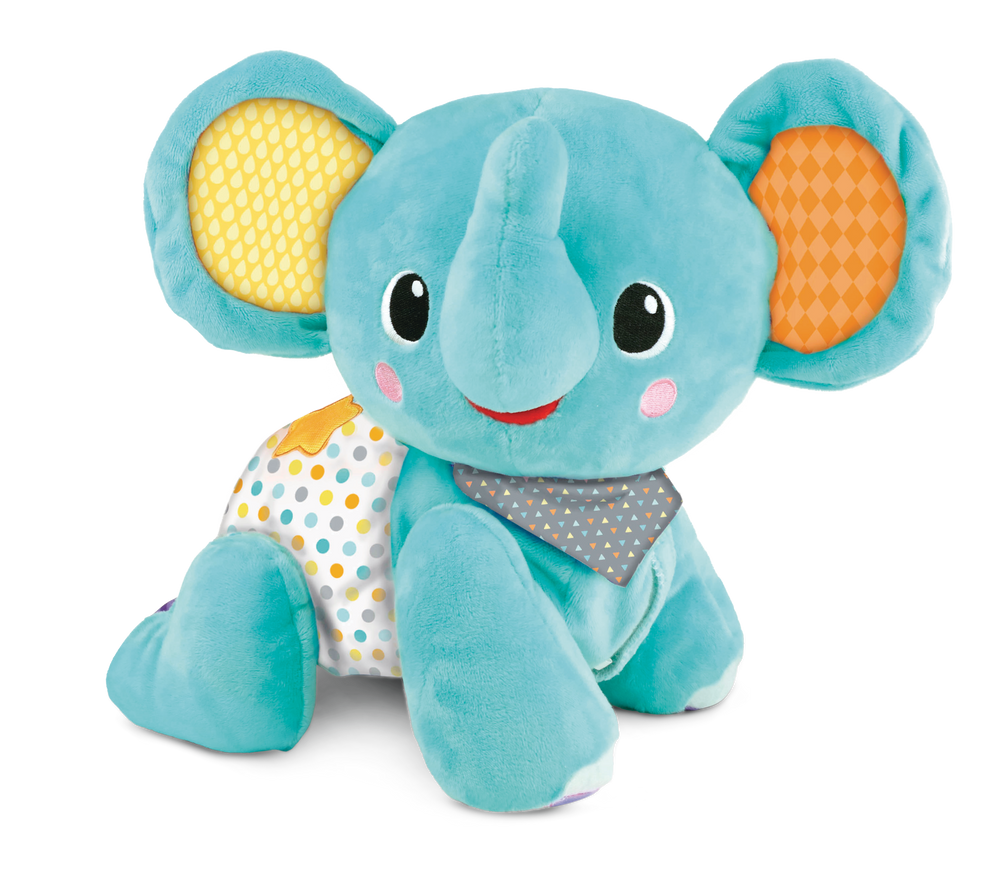 Vtech Explore & Crawl Elephant Plush Stuffed Animal Musical Toy For