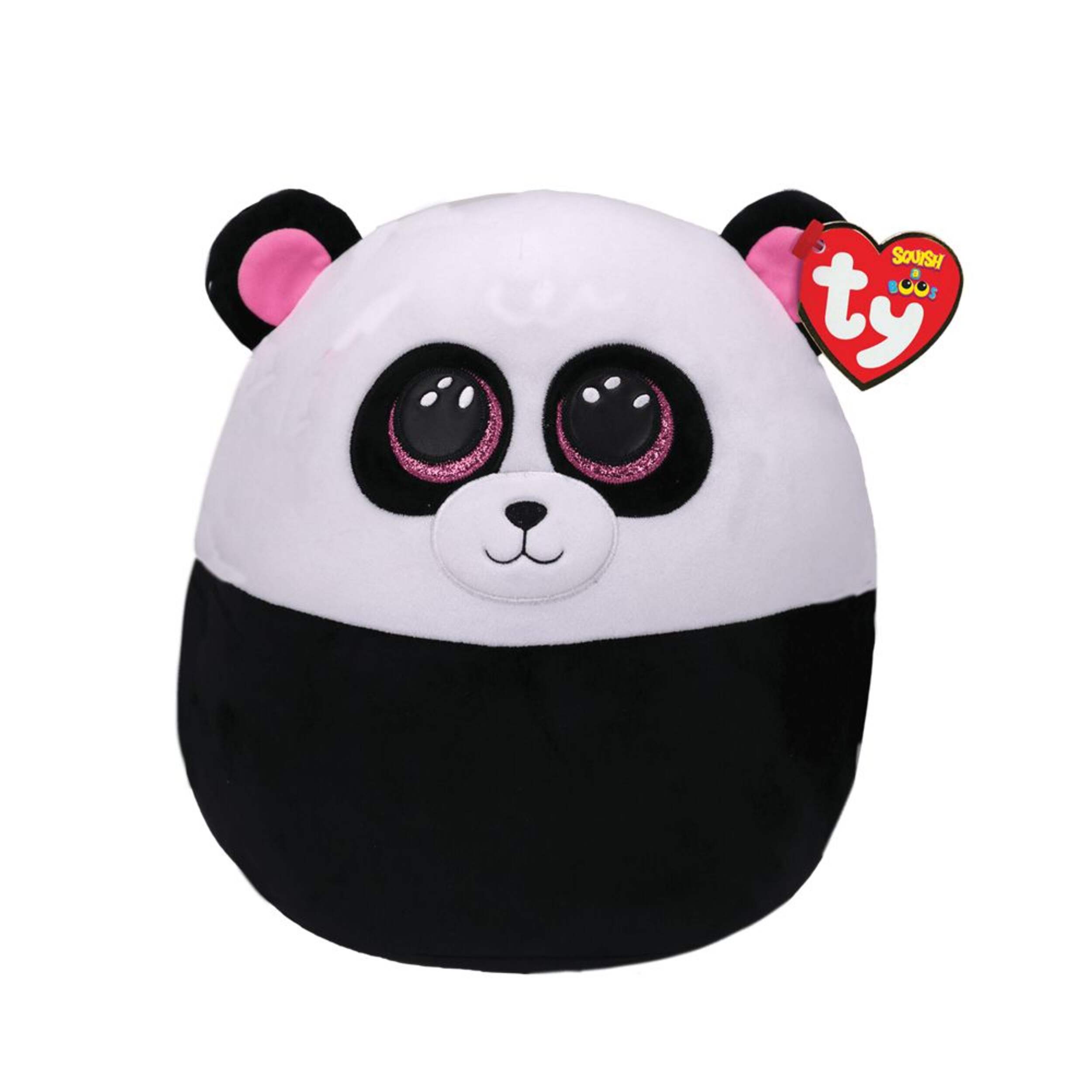 Ty Beanie Boos® Regular Recognizable Character Plush Animal Stuffed Toy, Bamboo the Black & White Panda, Ages 3+ Front_Elevated