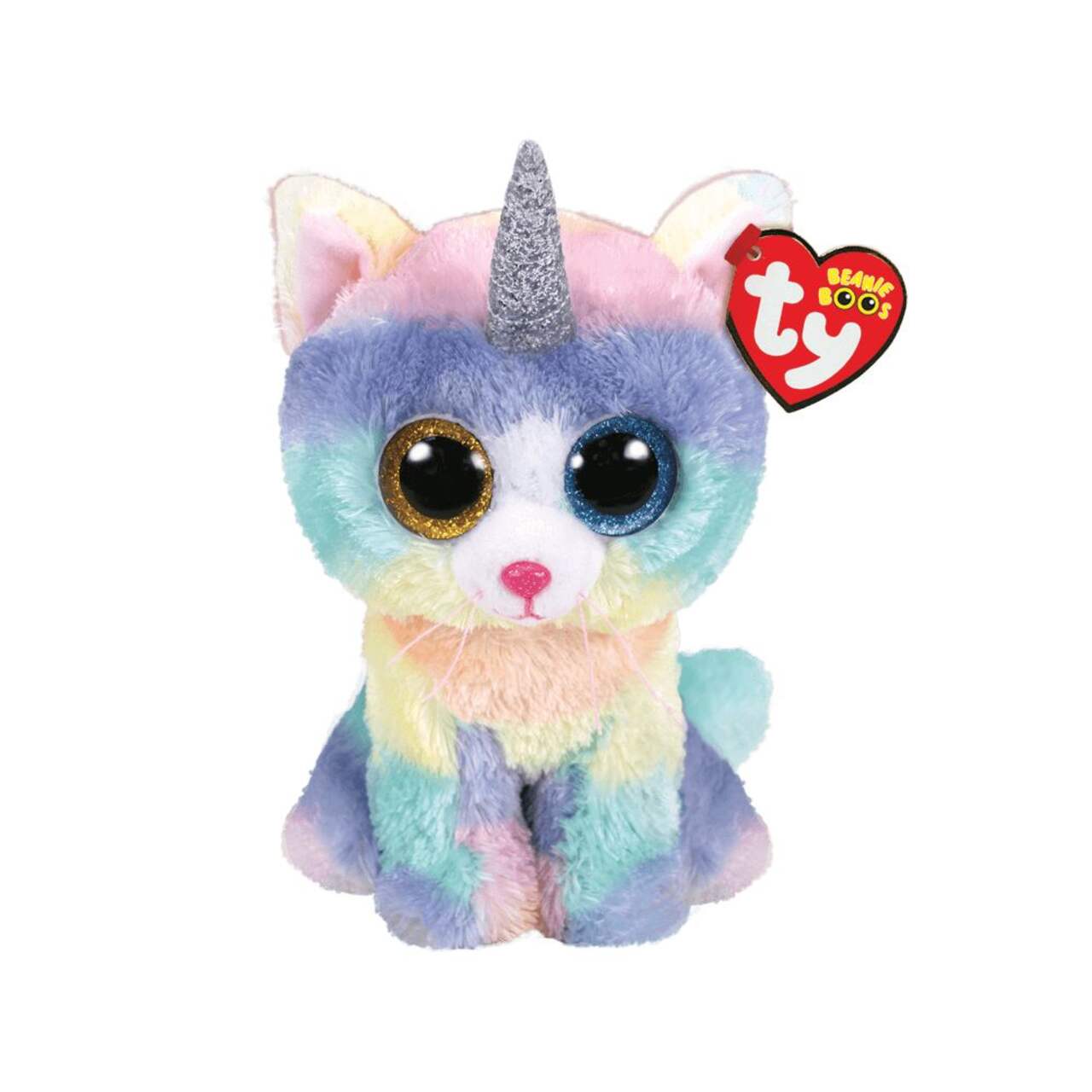 Ty Beanie Boos® Regular Recognizable Character Plush Animal Stuffed Toy,  Heather the Rainbow Uni-Cat with Horn, Ages 3+ | Canadian Tire