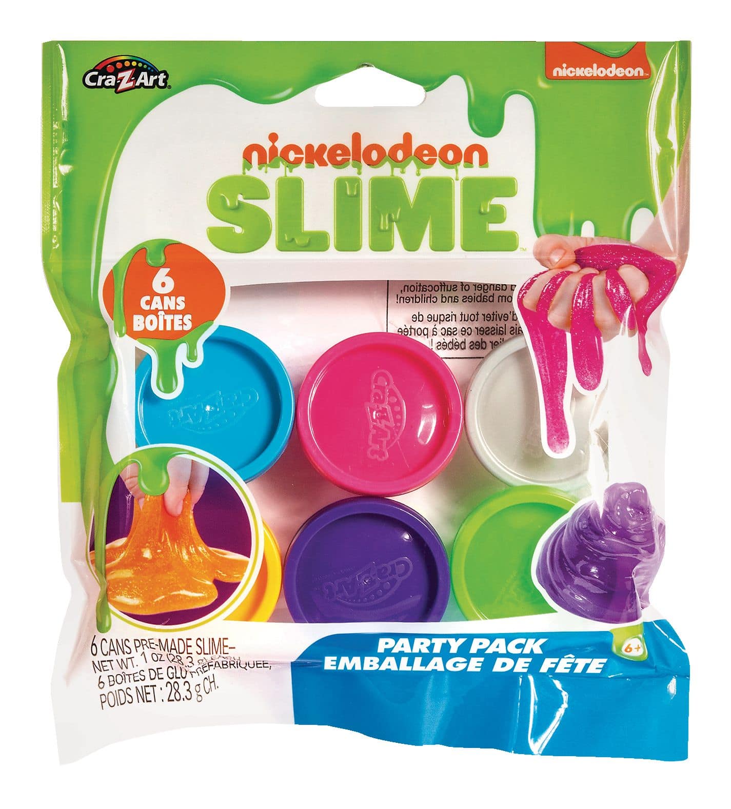 Nickelodeon Pre-Made Slime Party Pack, 6-pk | Canadian Tire