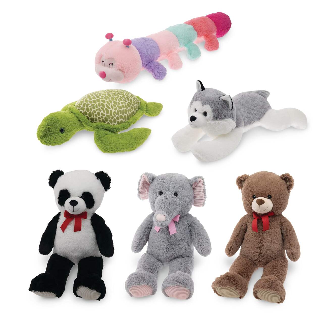 Cute Plush Stuffed Animal Toys, Assorted, Ages 3+
