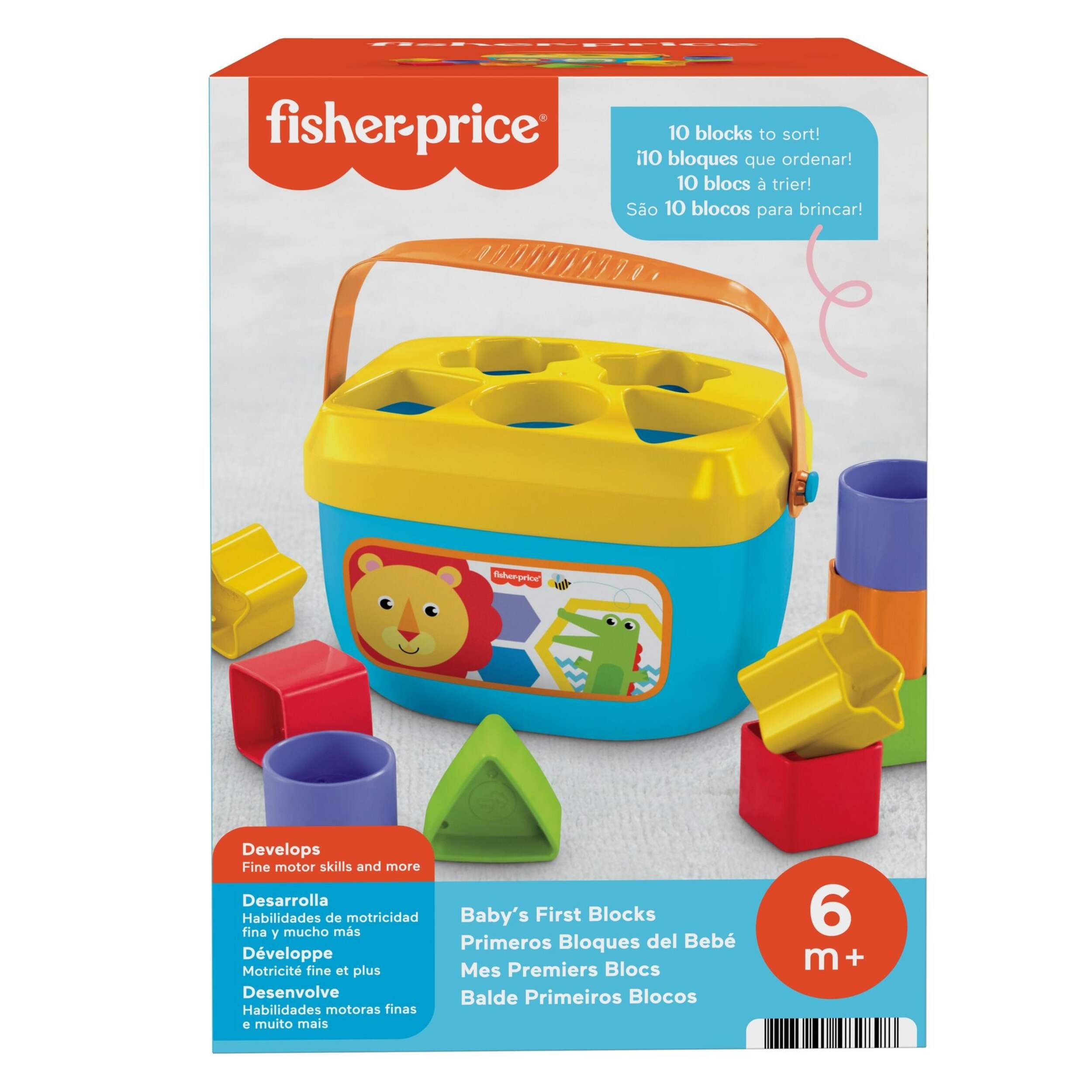 FisherPrice® Baby First Blocks, Shape Sorter Toy For Infants, Age 6m