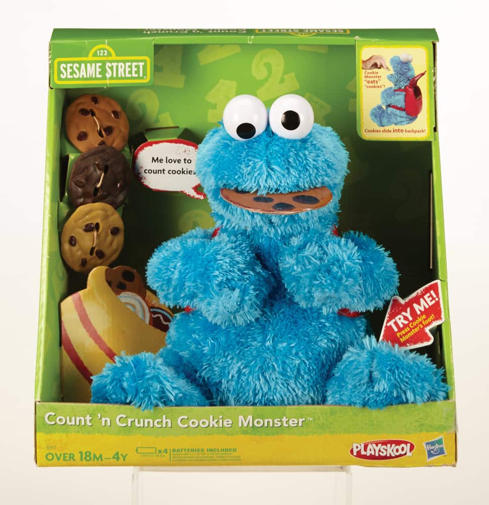 Sesame Street Cookie Monster Find Learn Number Block