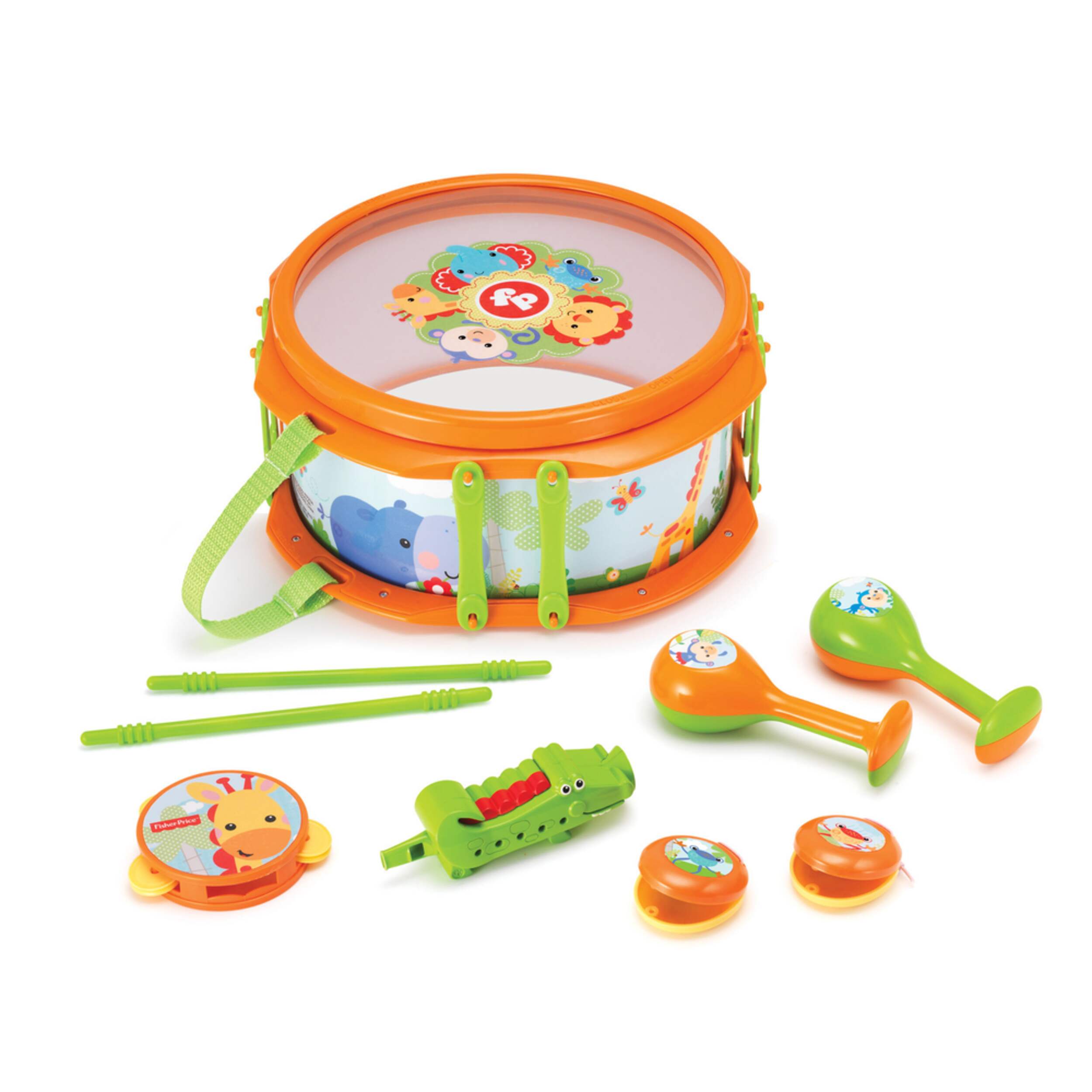 Fisher Price Drum Set, 7-pcs Composite_or_Mixed