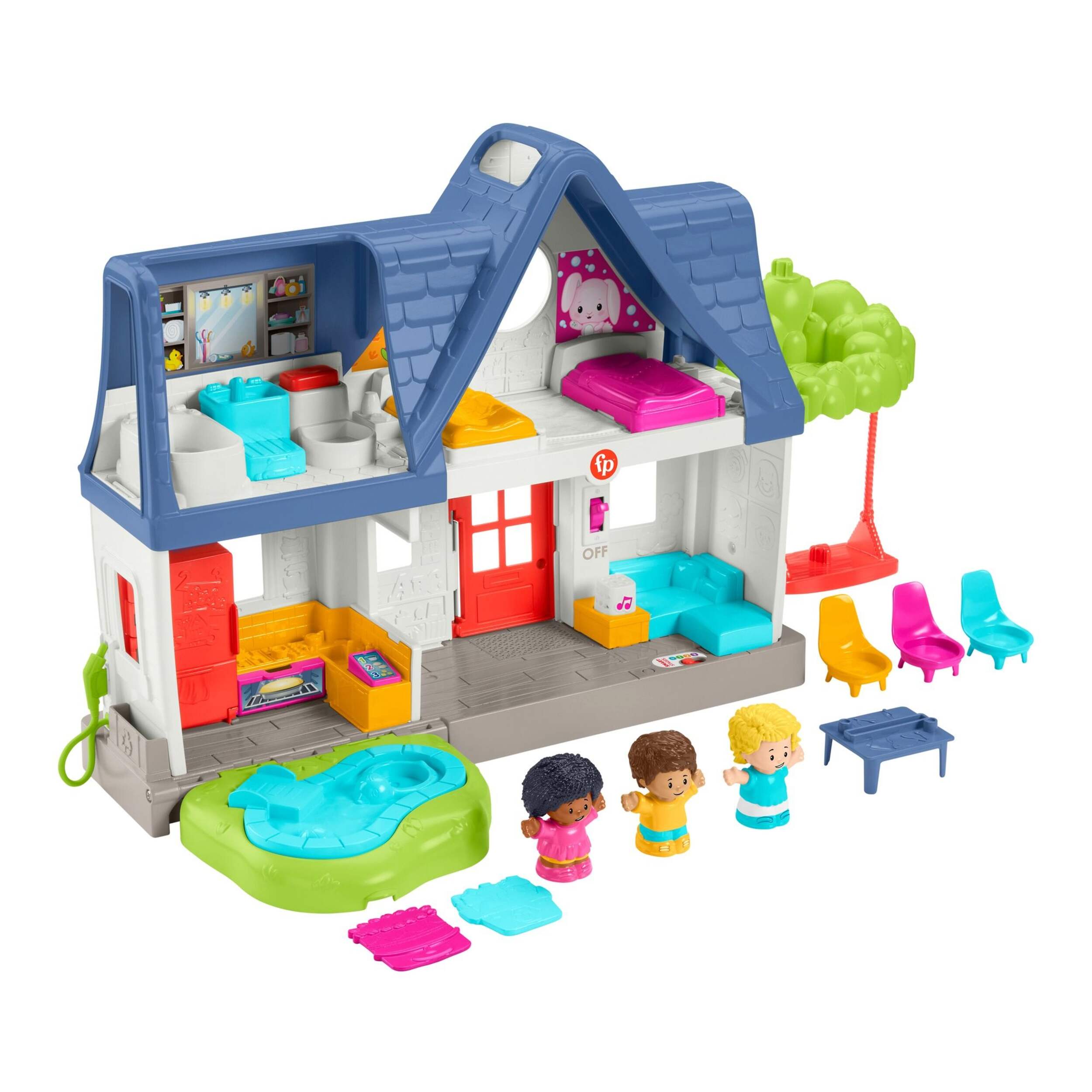 Maisonnette Fisher-Price Little People Friends Together Play House, 1 an et plus Front_Three_Fourths_Angled_Right