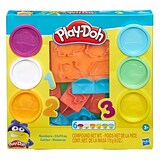 Play-Doh Fundamentals Number Stampers Tool Set, Non-Toxic, Multi-Colour, 6-pc, Ages 3+ Front_Elevated