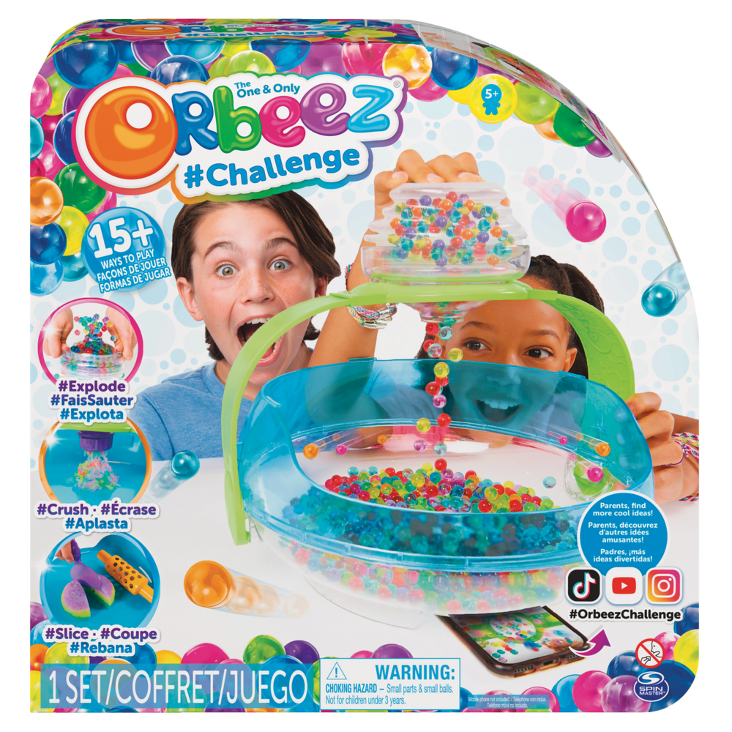 Orbeez The One and Only Sensory Toy, 2000 Non-Toxic Water Beads, With 6 Tools & Storage, Age 3+ Front_Elevated