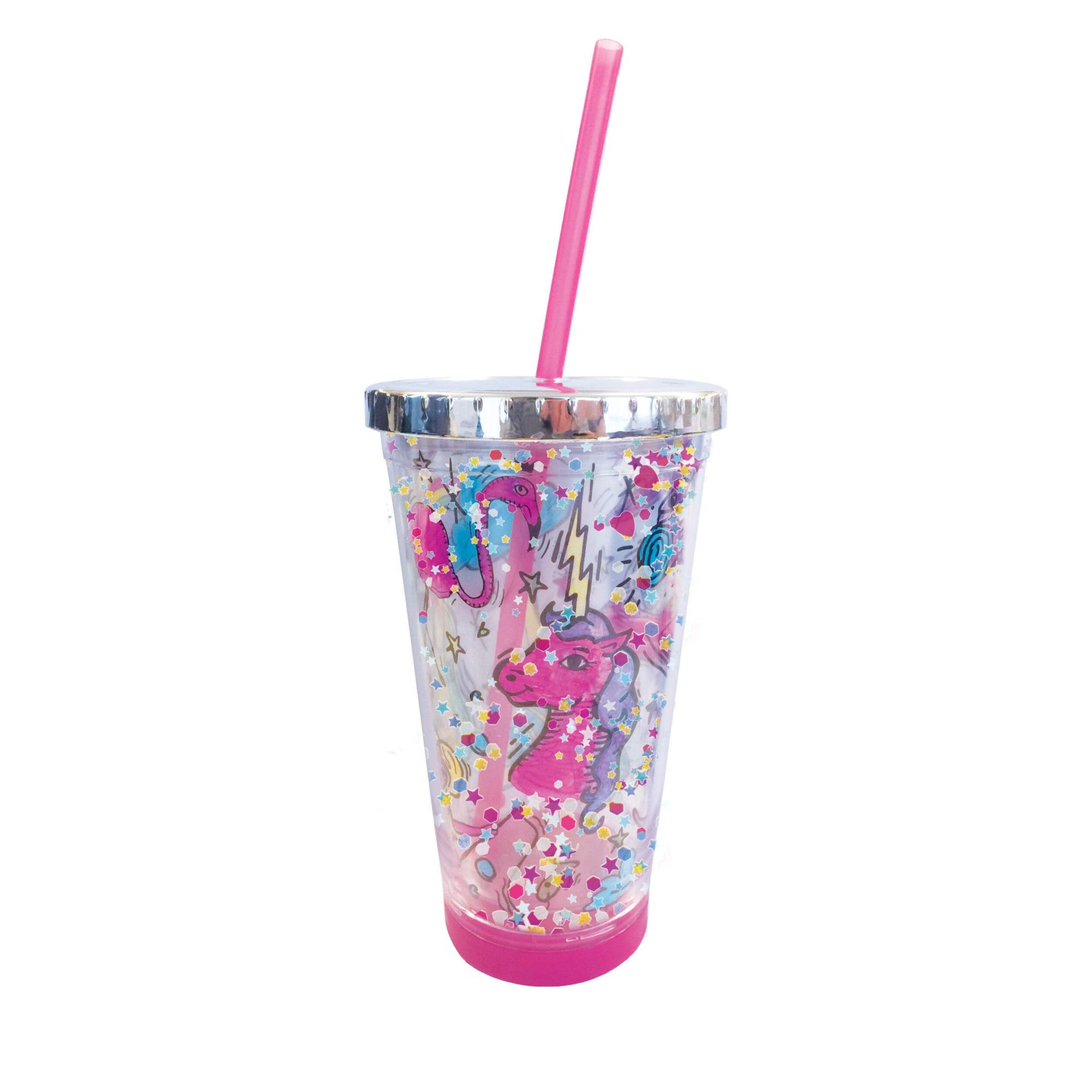 Crayola Confetti Creations Tumbler Kit, Swap & Re-design, BPA Free, 8 ...