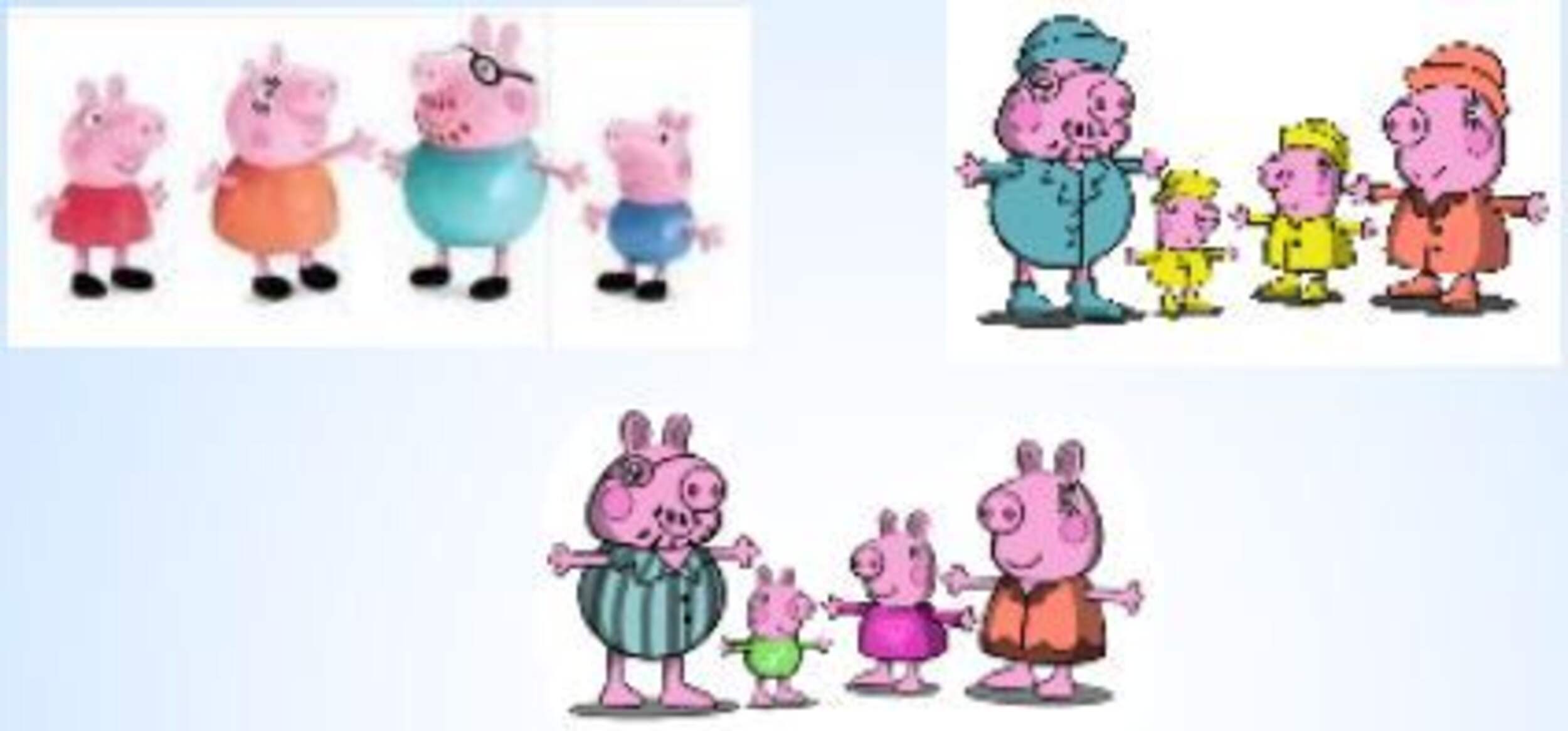 Peppa Pig Peppa’s Adventures Peppa’s Family Figure 4-Pack, Assorted, Age 3+ Composite_or_Mixed