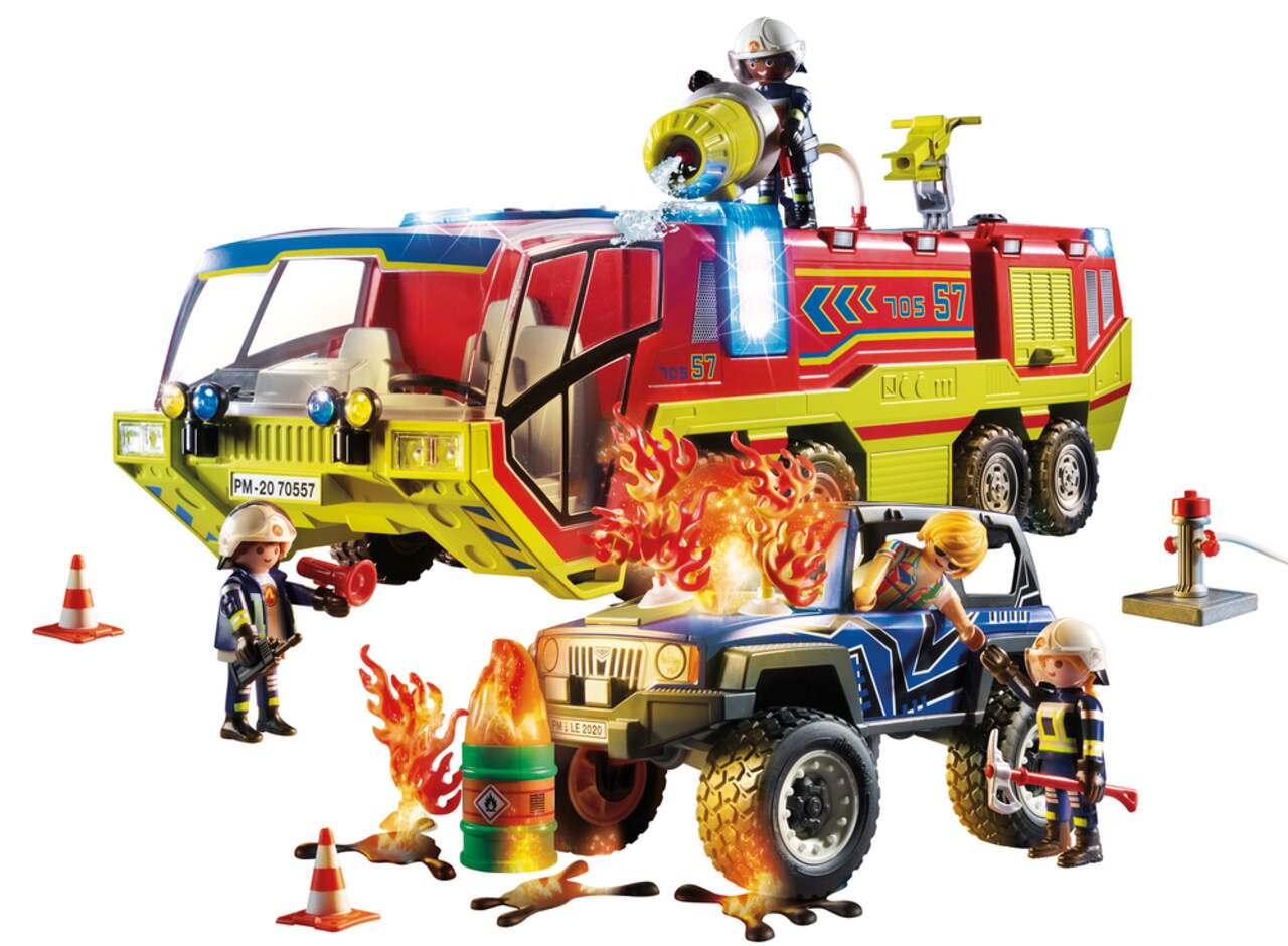 Playmobil - 70557 - City Action - Camion de Pompiers et véhicule