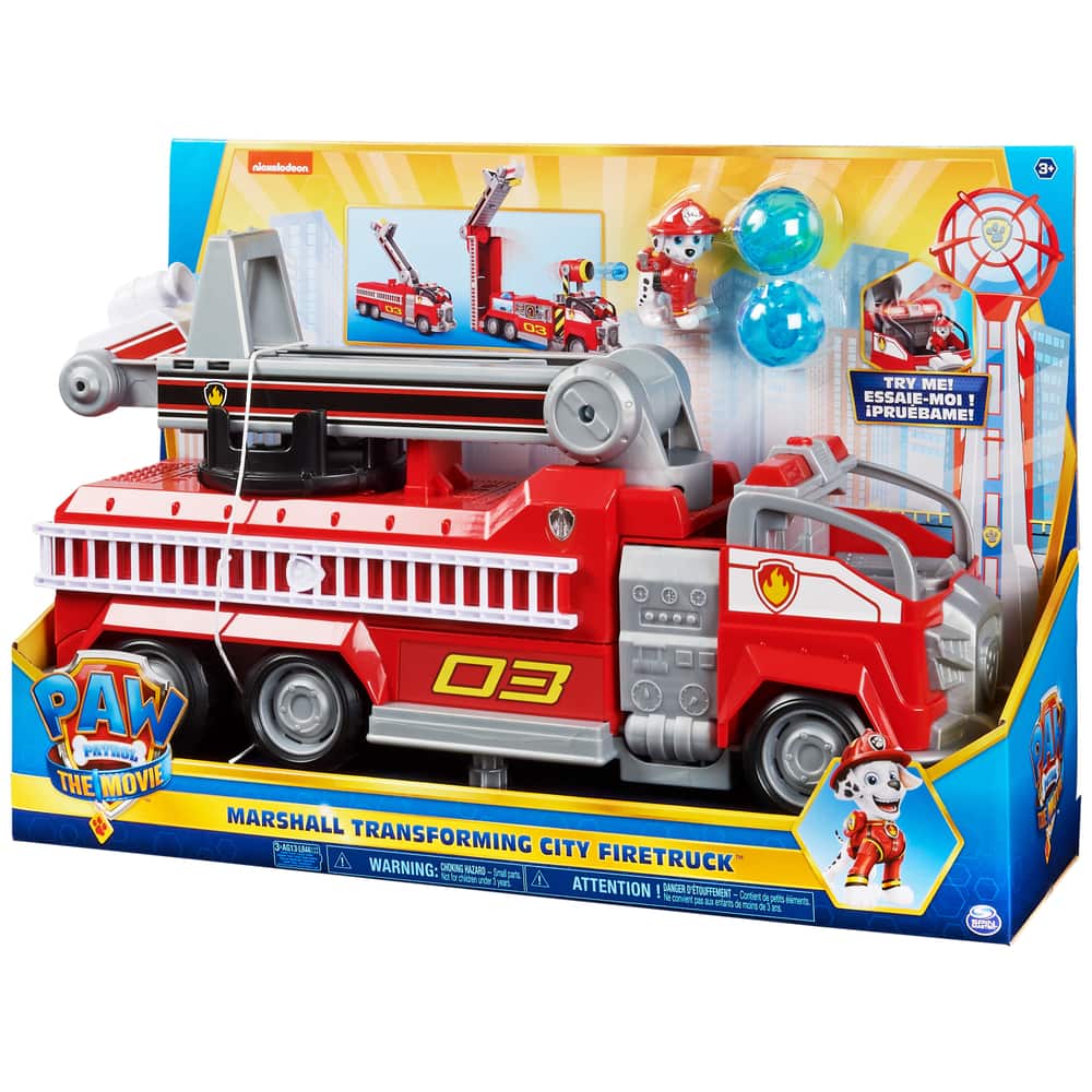 Grand Camion Pompier Pat Patrouille Camion pompier transformable de luxe Pat'Patrouille, Marcus, 3 ans et plus | Canadian Tire