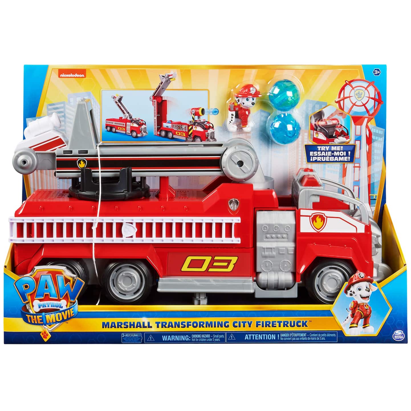 Super Camion De Pompier Pat Patrouille Camion pompier transformable de luxe Pat'Patrouille, Marcus, 3 ans et plus | Canadian Tire