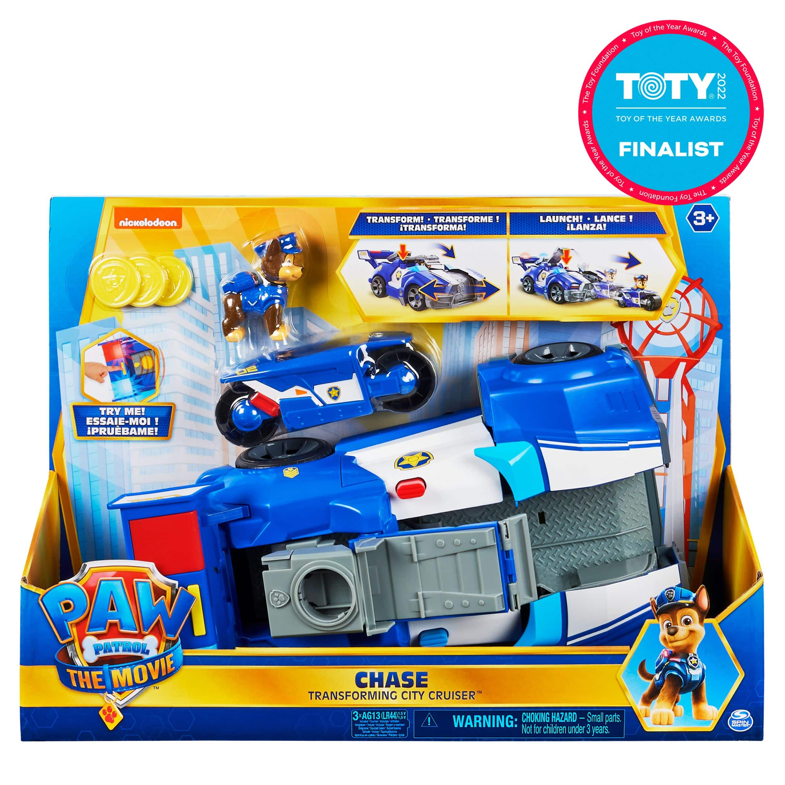 Paw Patrol， Chase's Patrol Cruiser Vehicle with Collectible