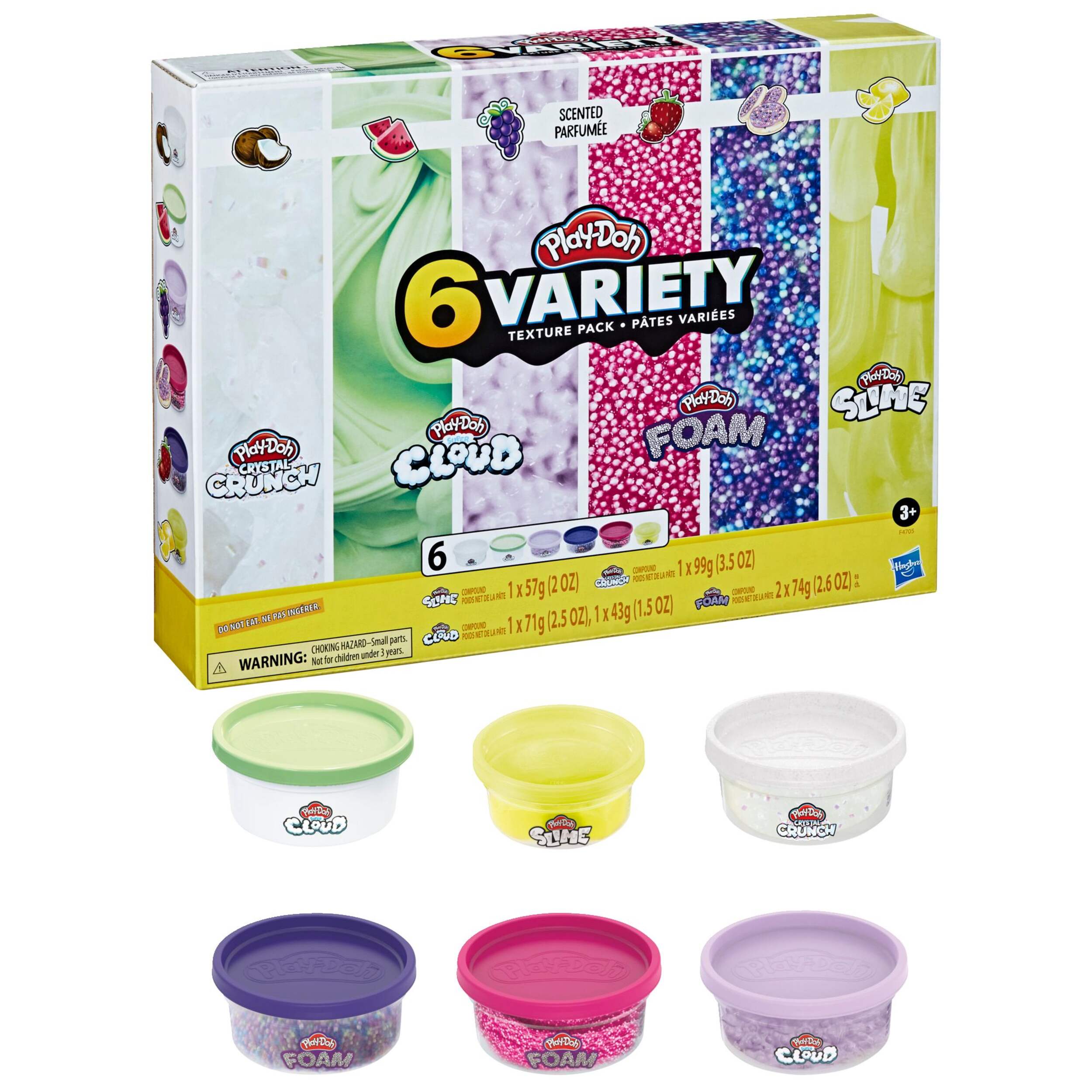 Play-Doh Foam, Super Cloud, Crystal Crunch, & Play-Doh Slime Variety Pack Composite_or_Mixed