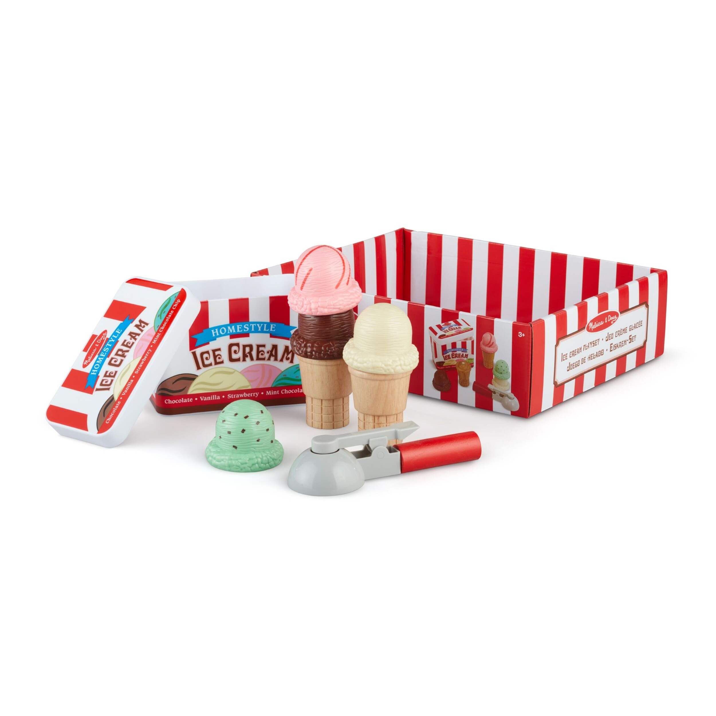 Jeu avec crèmes glacées empilables et cuillère Melissa & Doug, 3 à 5 ans Composite_or_Mixed