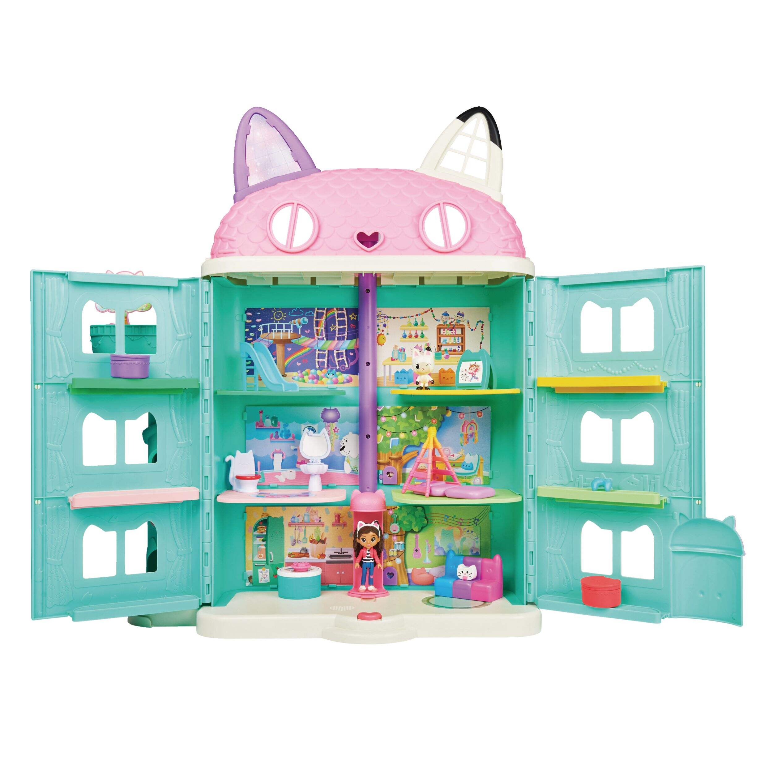 Gabby's Dollhouse Purrfect Dollhouse, Ages 3+ Front_Flat