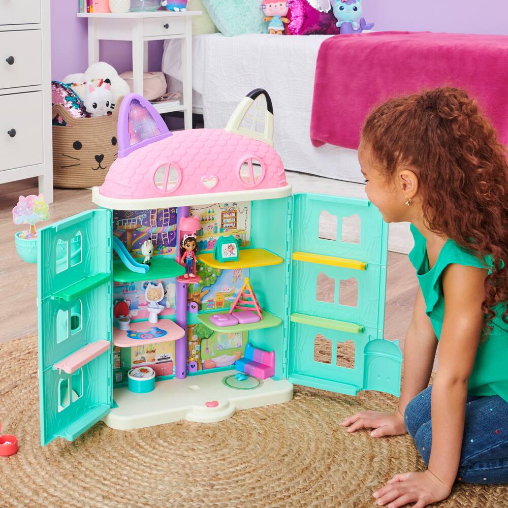 Gabby's Dollhouse, Purrfect Dollhouse With 15 Pieces Including Toy ...